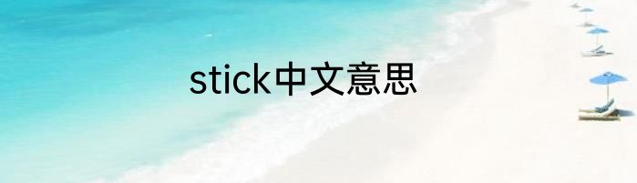 stick中文意思