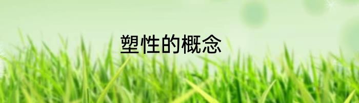 塑性的概念