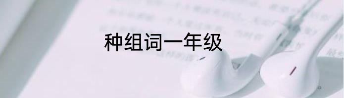 种组词一年级