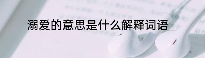 溺爱的意思是什么解释词语