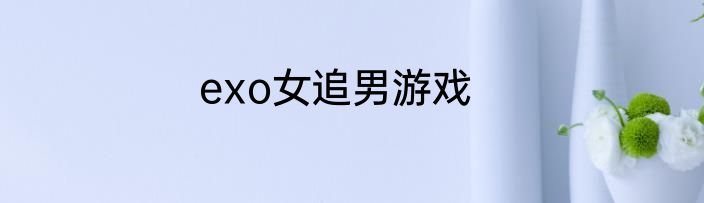 exo女追男游戏