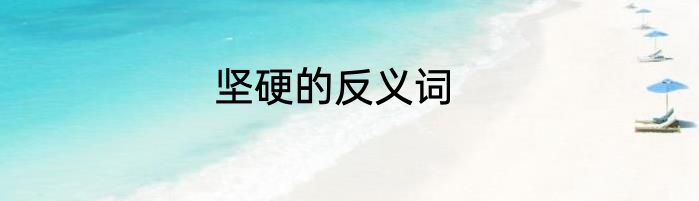 坚硬的反义词