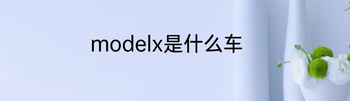 modelx是什么车