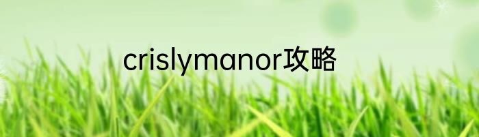 crislymanor攻略