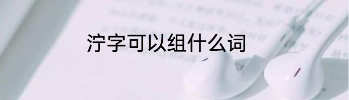泞字可以组什么词