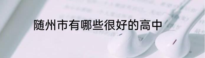 随州市有哪些很好的高中