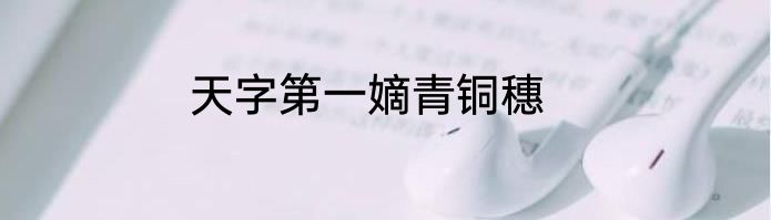 天字第一嫡青铜穗