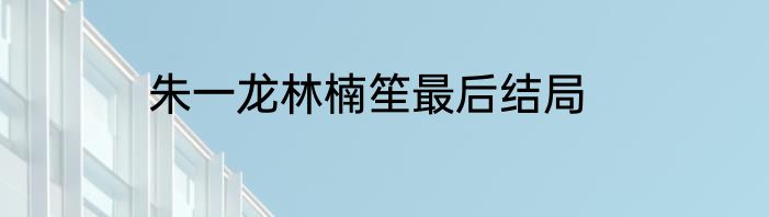 朱一龙林楠笙最后结局