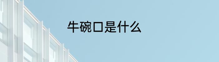 牛碗口是什么
