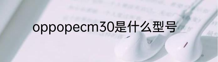 oppopecm30是什么型号