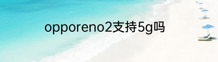 opporeno2支持5g吗