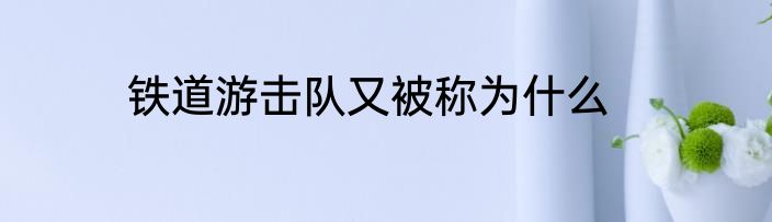 铁道游击队又被称为什么