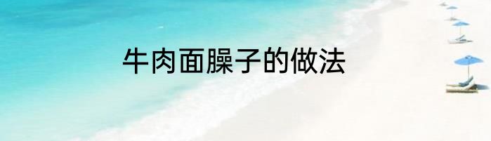 牛肉面臊子的做法