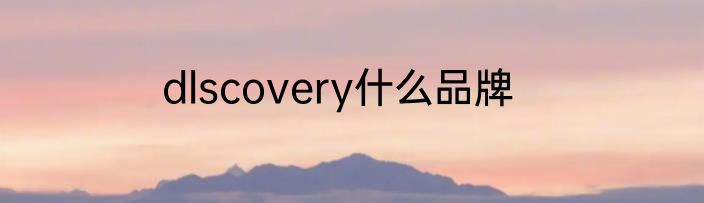 dlscovery什么品牌