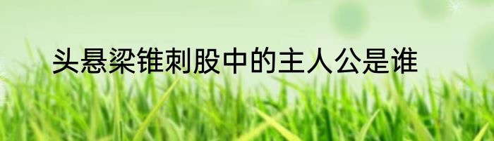 头悬梁锥刺股中的主人公是谁