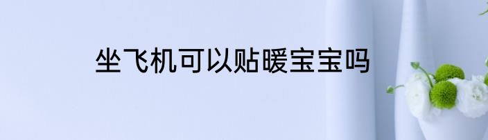 坐飞机可以贴暖宝宝吗