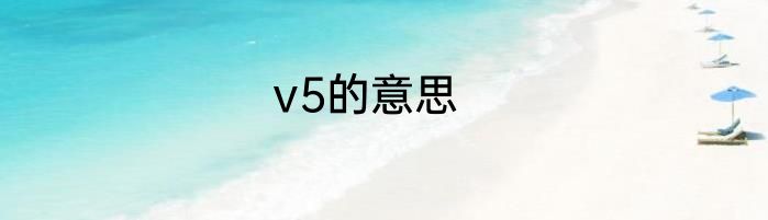 v5的意思
