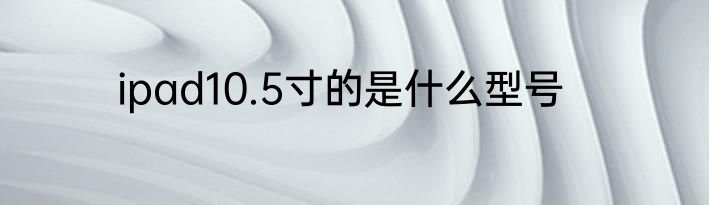 ipad10.5寸的是什么型号