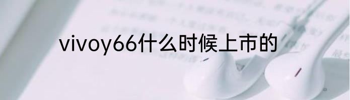 vivoy66什么时候上市的