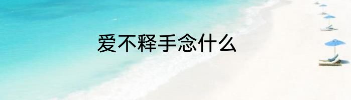 爱不释手念什么