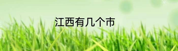 江西有几个市