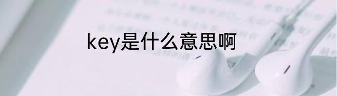 key是什么意思啊