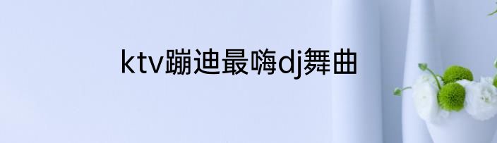 ktv蹦迪最嗨dj舞曲