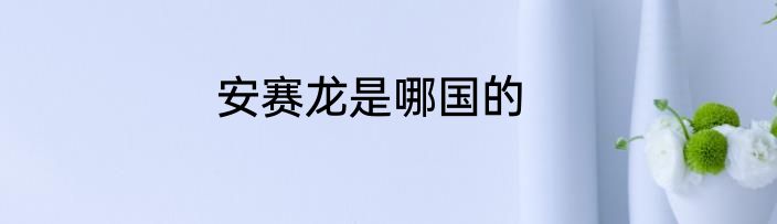 安赛龙是哪国的