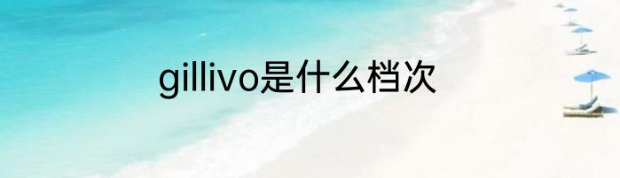 gillivo是什么档次