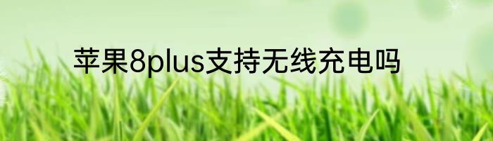 苹果8plus支持无线充电吗