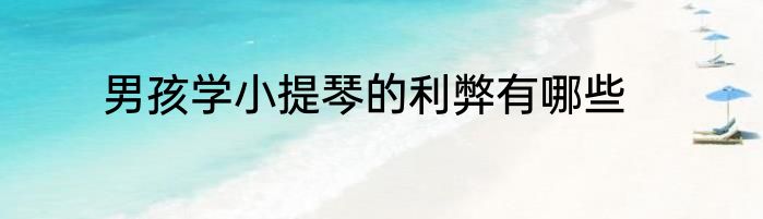 男孩学小提琴的利弊有哪些