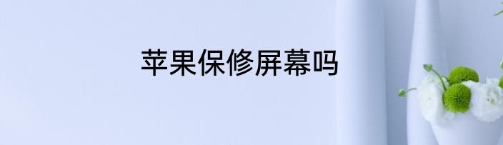 苹果保修屏幕吗