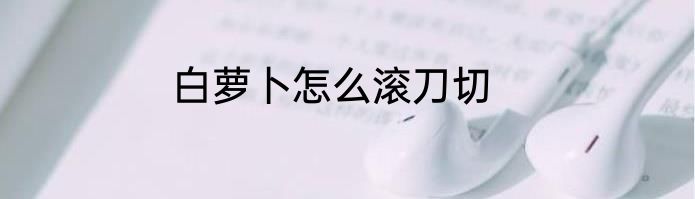 白萝卜怎么滚刀切