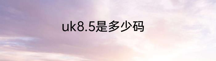 uk8.5是多少码