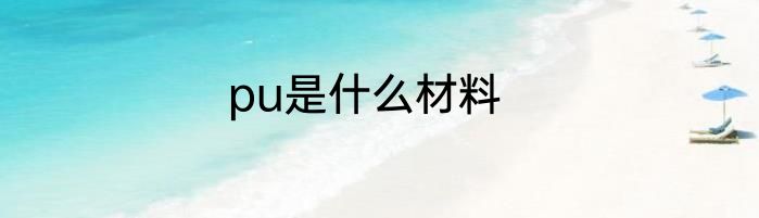 pu是什么材料
