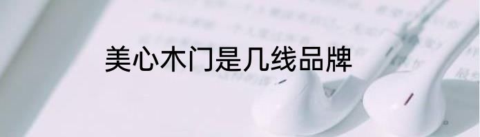 美心木门是几线品牌