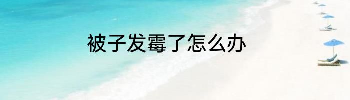 被子发霉了怎么办