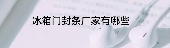 冰箱门封条厂家有哪些