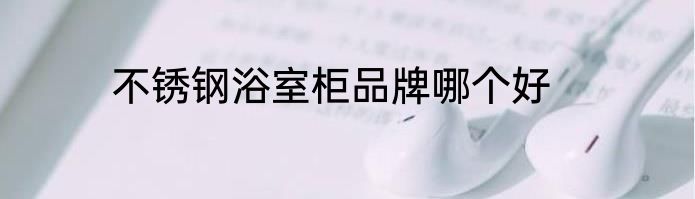 不锈钢浴室柜品牌哪个好