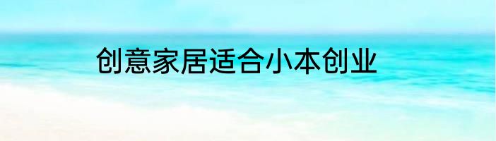 创意家居适合小本创业