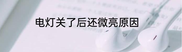 电灯关了后还微亮原因