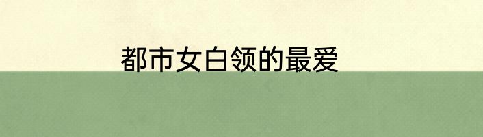都市女白领的最爱