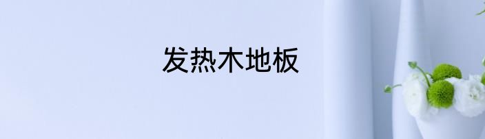 发热木地板