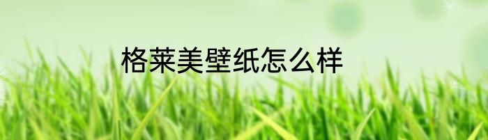格莱美壁纸怎么样