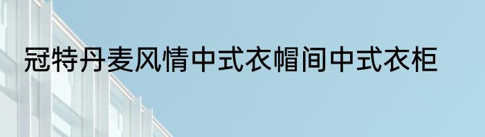 冠特丹麦风情中式衣帽间中式衣柜