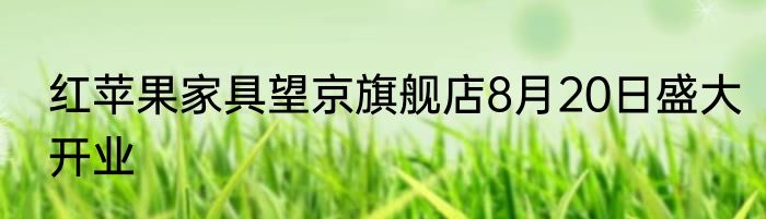 红苹果家具望京旗舰店8月20日盛大开业