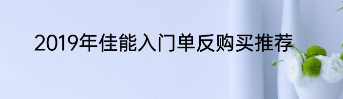 2019年佳能入门单反购买推荐