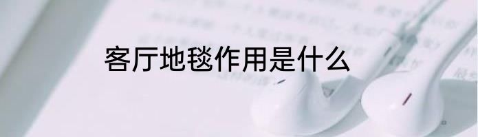 客厅地毯作用是什么
