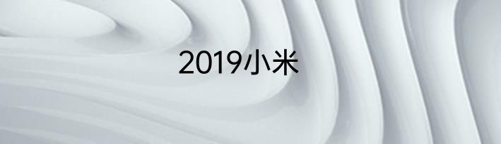 2019小米