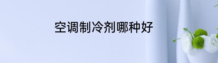 空调制冷剂哪种好